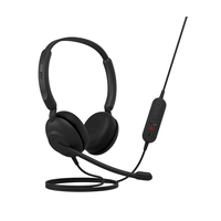 Jabra Evolve 10 Stereo, USB-A, Leatherettes, Black