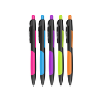 Ручка гелевая автоматическая Berlingo "Color Zone gel" черная, 0,5мм, грип