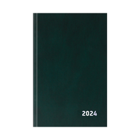 Ежедневник датированный 2024г., А5, 168л., бумвинил, OfficeSpace, зеленый