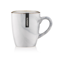 Чашка Ardesto Marmo, 390мл, керамика, белый (6 шт в коробке)