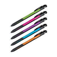 Ручка шариковая Berlingo "Color Zone stick" синяя, 0,7мм, прорезиненный корпус ассорти