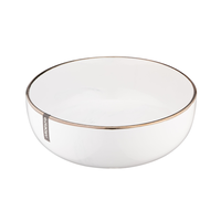 Комплект из 6 шт Тарелка суповая Ardesto Marmo, 19см, керамика, белый