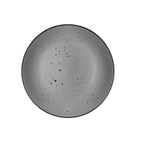 Комплект из 6 шт Тарелка десертная Ardesto Bagheria, 19 см, Grey, керамика