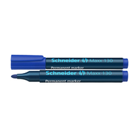 Маркер перманентный Schneider 130 (1-3mm/желт,зел,корич,красн,оранж,син,фиолет,черн)	11300