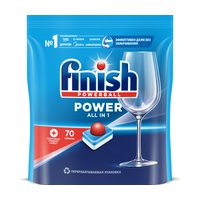 Таблетки для мытья посуды в посудомоечных машинах FINISH Power 70 таблеток х4