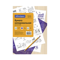 Бумага копировальная OfficeSpace, А4, 50л., фиолетовая