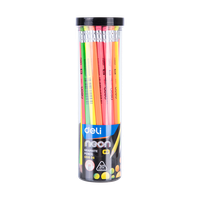 Карандаш HB с ласт. в тубе NEON 51606/30 Deli