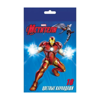 Карандаши цветные VK 18 цв.-Marvel-Мстители- с заточкой в картонной коробке  с европодвесом	BKc_18117