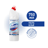 Domestos Ультра Белый, 750 мл, Универсальное чистящее cредство гель