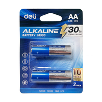 Батарейки AА LR6 1.5V 2шт 18500 Deli