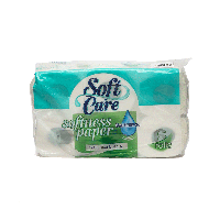 Туалетная бумага "SOFT CARE" 6 рулон ( без запаха)