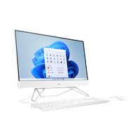 HP CarmenB 24A 2C21 / 23.8" FHD Antiglare IPS / RYZEN 5 5500U / 2x4GB DDR / 256GB SSD / FREEDOS - Starry White - HD Camera - 60P24EA