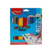 Карандаши цветные "Maped" Aqua 24 цв с кистью	836013