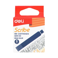 Чернила картридж 6шт (голубая) 85030 Deli