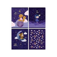Тетрадь 48л., А5, клетка BG "Sweet dreams", тиснение фольгой