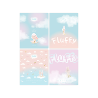 Тетрадь 48л., А5, клетка BG "Fluffy", матовая ламинация
