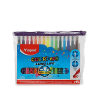 Фломастер Maped (15цв.Color'Peps Zip bag)	845015