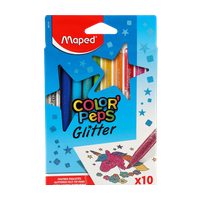 Фломастеры Color'Peps Glitter, 10 цв.	847110