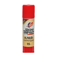Клей-карандаш «Школа творчества» 15 г 29С 1736-08.	29С 1736-08