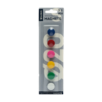 Набор магнитов 20 мм, 6 шт. цветные МЦ20