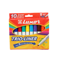 Фломастер-маркер  Trioliner Luxor 10цв.	6110/10BX
