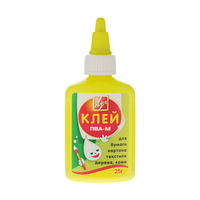 Клей ПВА-М в желтом флаконе, 25 гр	20С 1350-08