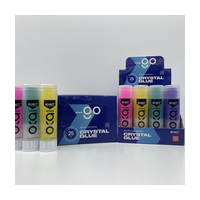 K015 Клей-карандаш 25gm transparent neon pva