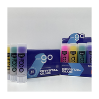 K016 Клей-карандаш 35gm transparent neon pva