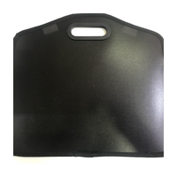 S002bk СУМКА ПАПКА ДЛЯ ТРУДА НА МОЛНИИ С РУЧКАМИ А3 ЧЕРНАЯ EXACT black