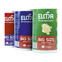 Бумажные полотенца Big Size 100% целюлоза  22х22.5 слой 3  количество в упаковке 1 шт