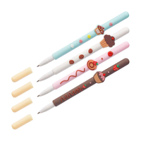 Ручка шариковая MESHU "Sweets" синяя, 0,7мм, софтач, корпус ассорти
