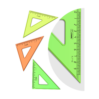 Треугольник 45гр, 9см Стамм "NEON Crystal", ассорти